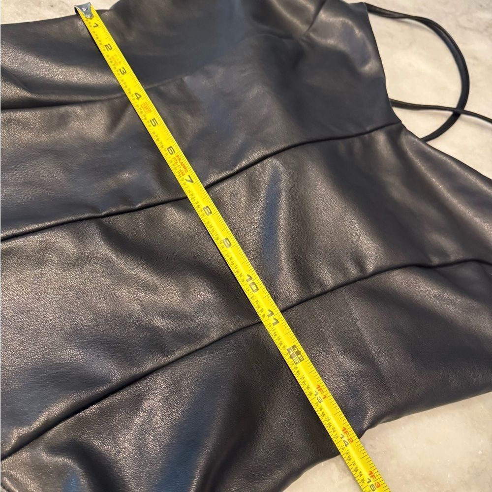 Blashe Faux Leather Bodysuit. Size Large - Picture 8 of 9